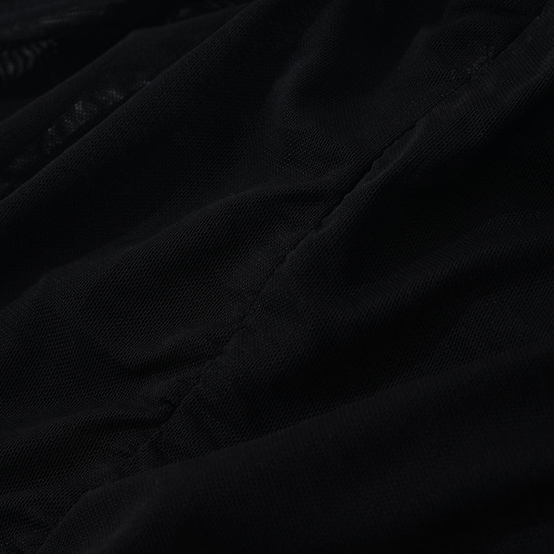 コレクションシースルーミディスカート【ブラック】