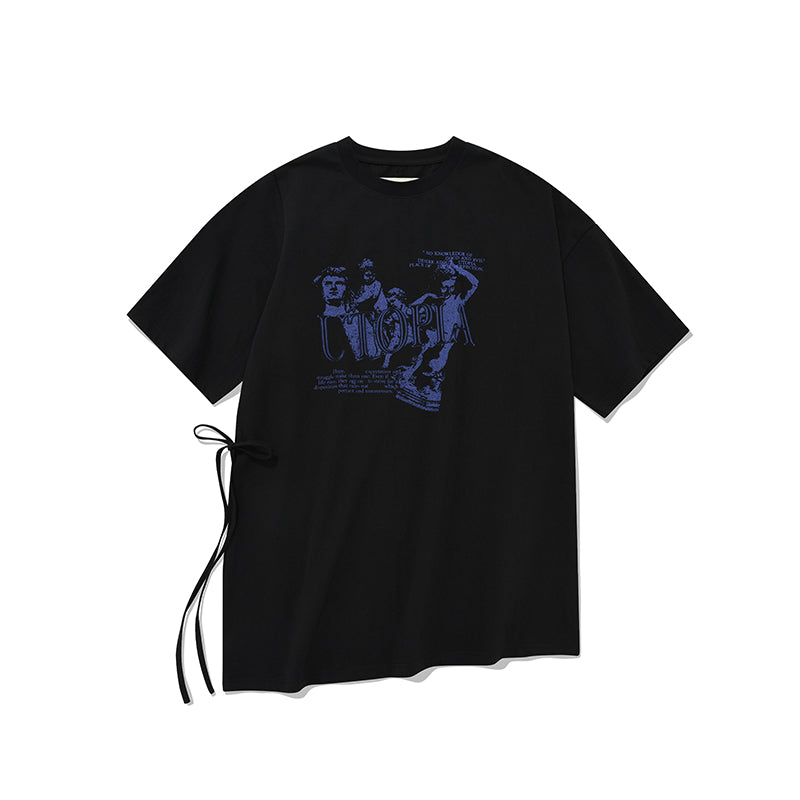 コレクションオーバーサイズグラフィックTシャツ【ブラック】