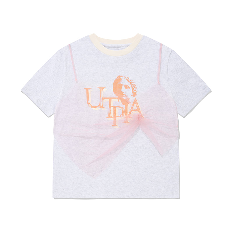 コレクショングラフィックTシャツ【メランジグレー】