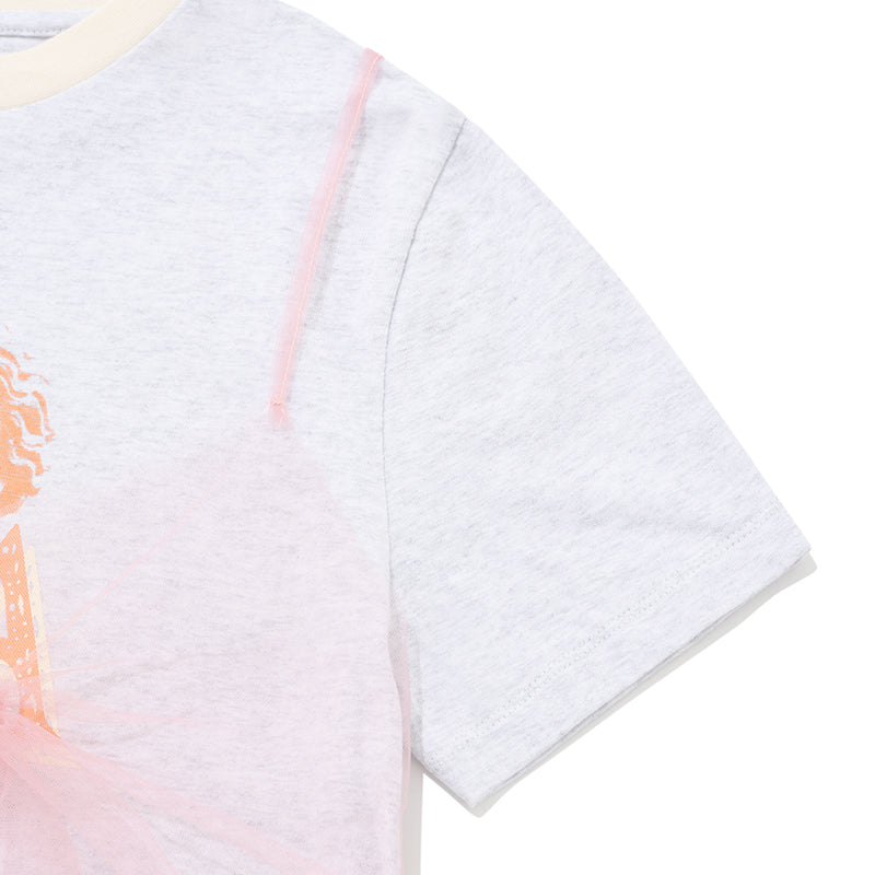 コレクショングラフィックTシャツ【メランジグレー】