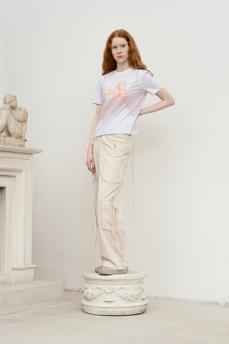 コレクショングラフィックTシャツ【メランジグレー】