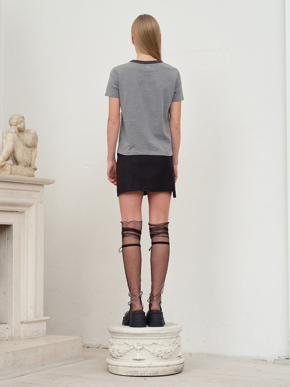 コレクショングラフィックTシャツ【メランジグレー】