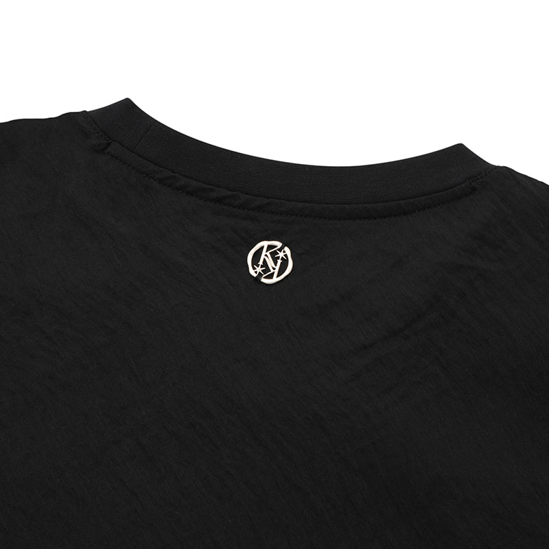 コレクショングラフィックレイヤードTシャツ【ブラック】
