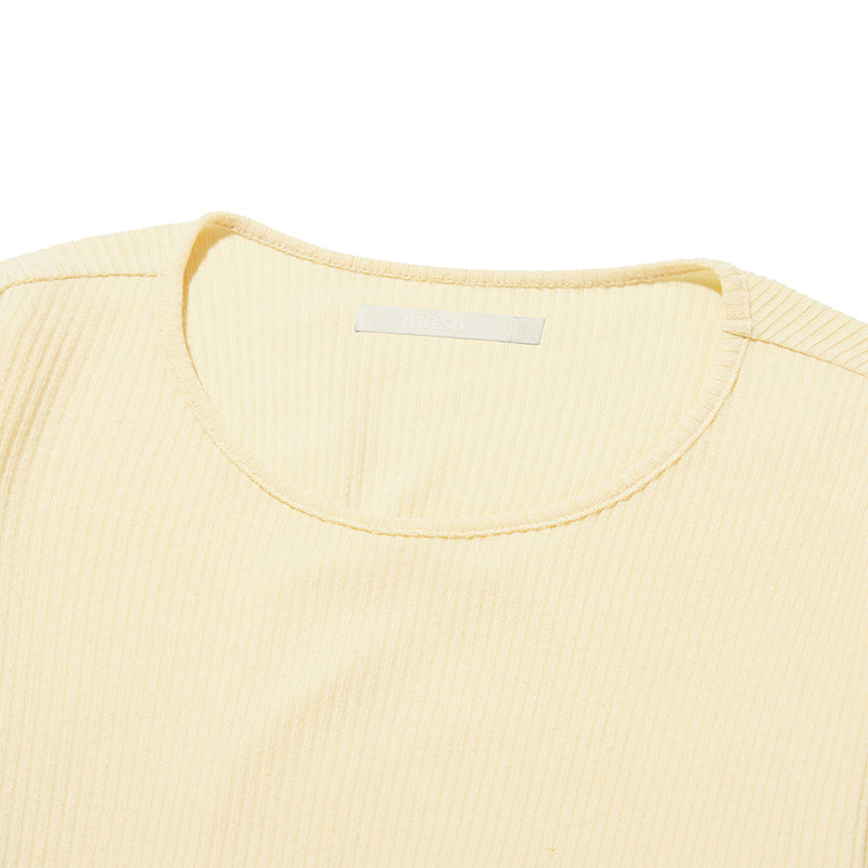 コレクションブラックオープンロングスリーブ【ライトイエロー】