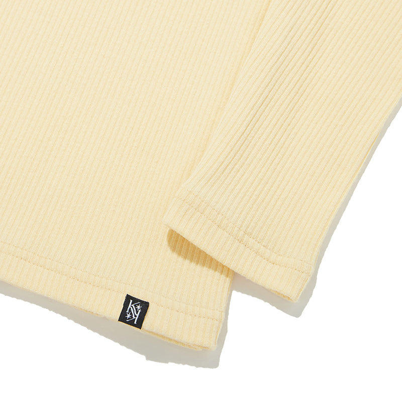 コレクションブラックオープンロングスリーブ【ライトイエロー】