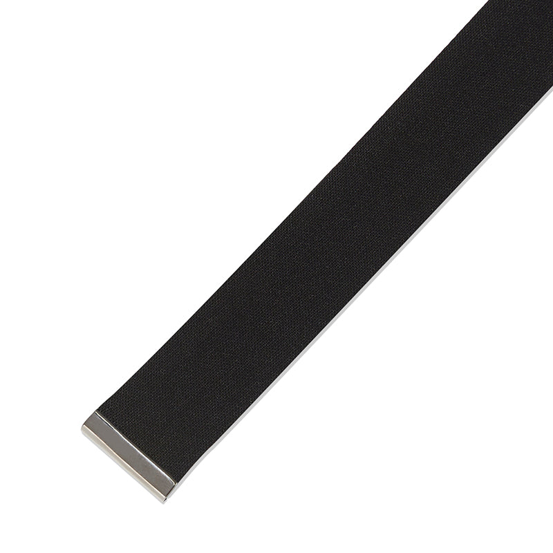 コレクションベルトポイントツータックパンツ【ブラック】