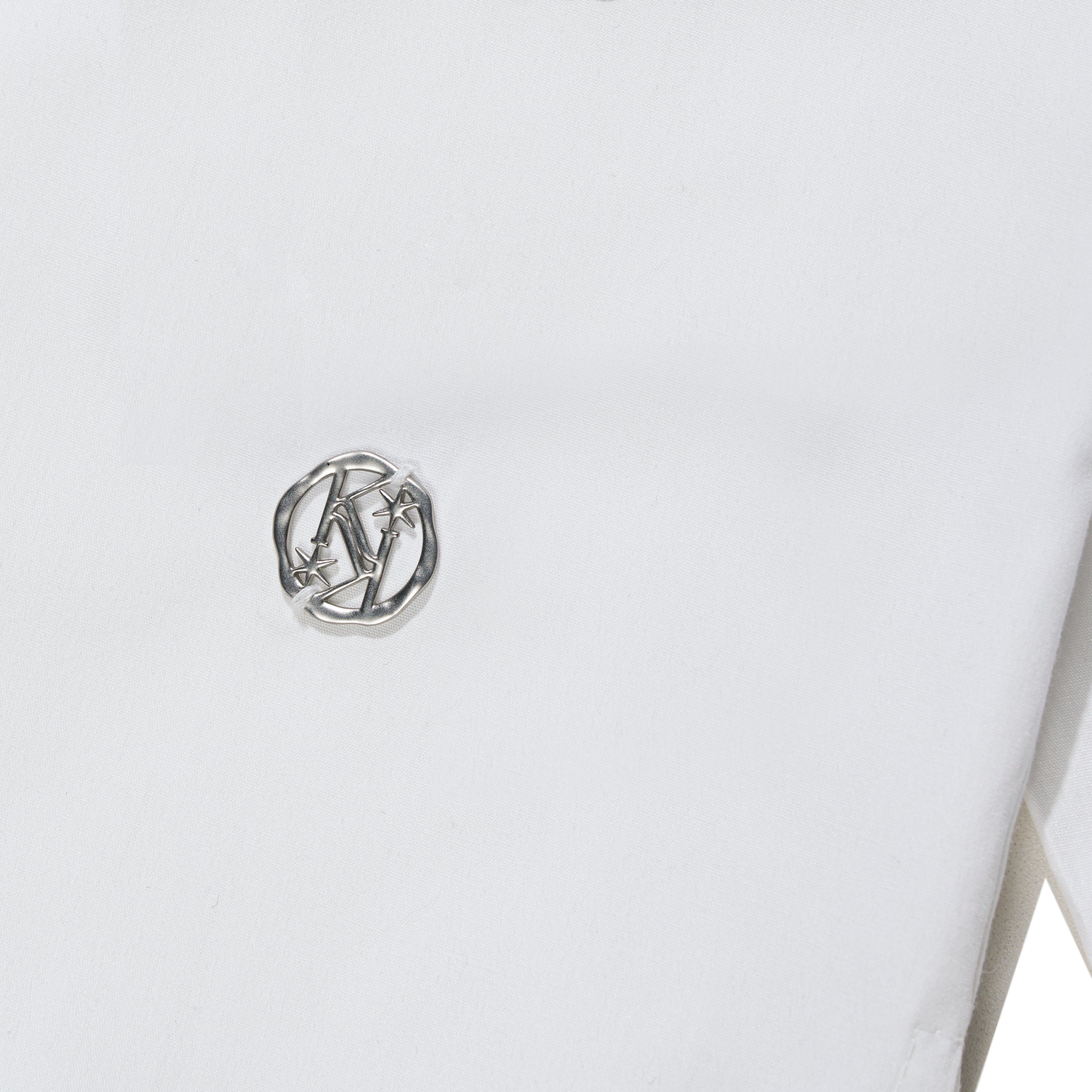 コレクションクロップフィットロングスリーブシャツ【ホワイト】