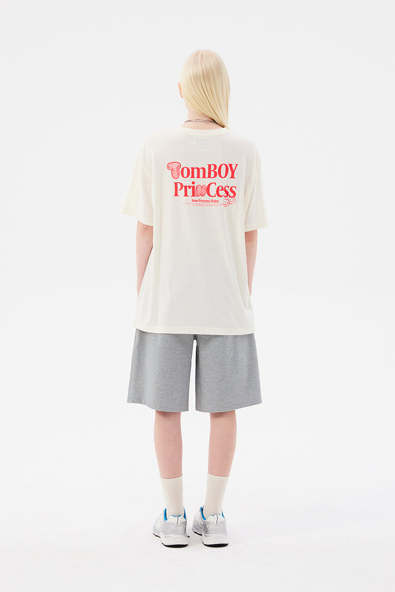 ドゥードゥルチェリーハーフバンディングパンツ【メランジグレー】