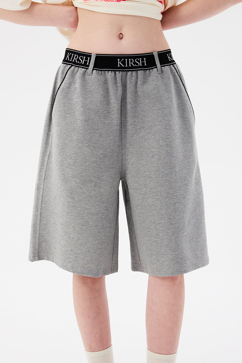 ドゥードゥルチェリーハーフバンディングパンツ【メランジグレー】