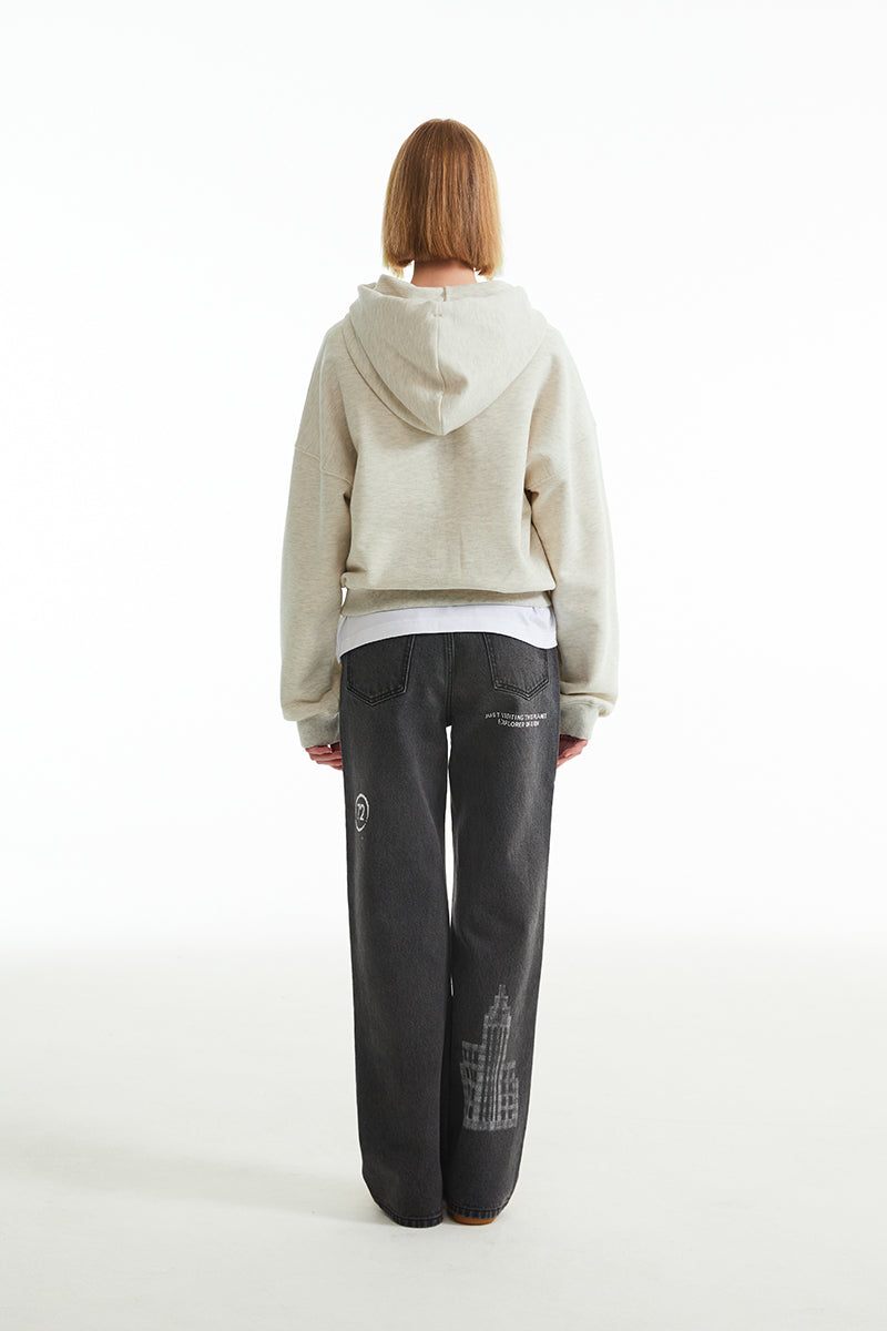 ドゥードゥルチェリープラネットデニムパンツ【ブラック】