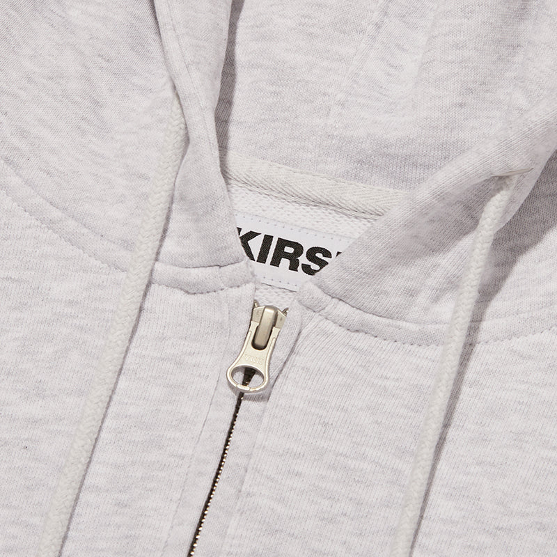 ドゥードゥルチェリーサイクルロゴフーディージップアップ【メランジグレー】