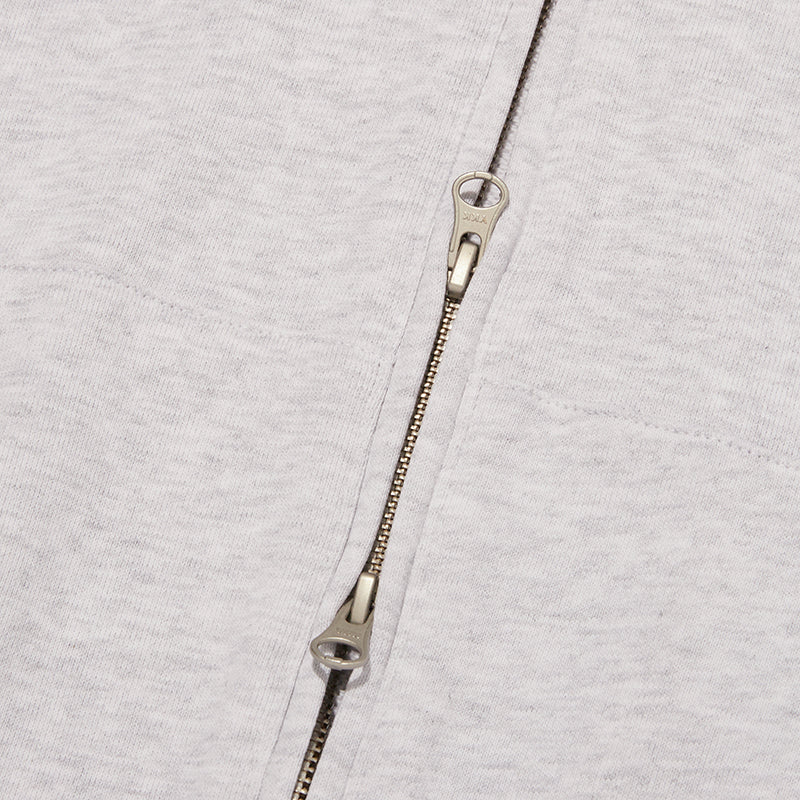 ドゥードゥルチェリーサイクルロゴフーディージップアップ【メランジグレー】