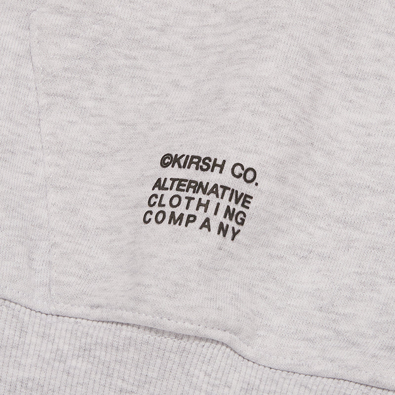 ドゥードゥルチェリーサイクルロゴフーディージップアップ【メランジグレー】