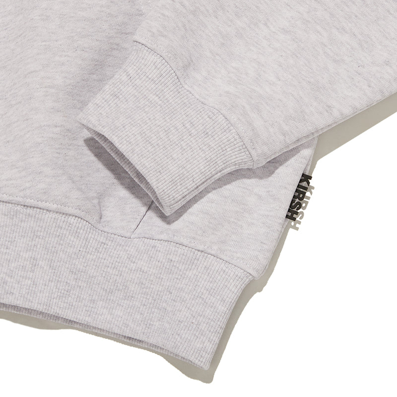 ドゥードゥルチェリーサイクルロゴフーディージップアップ【メランジグレー】