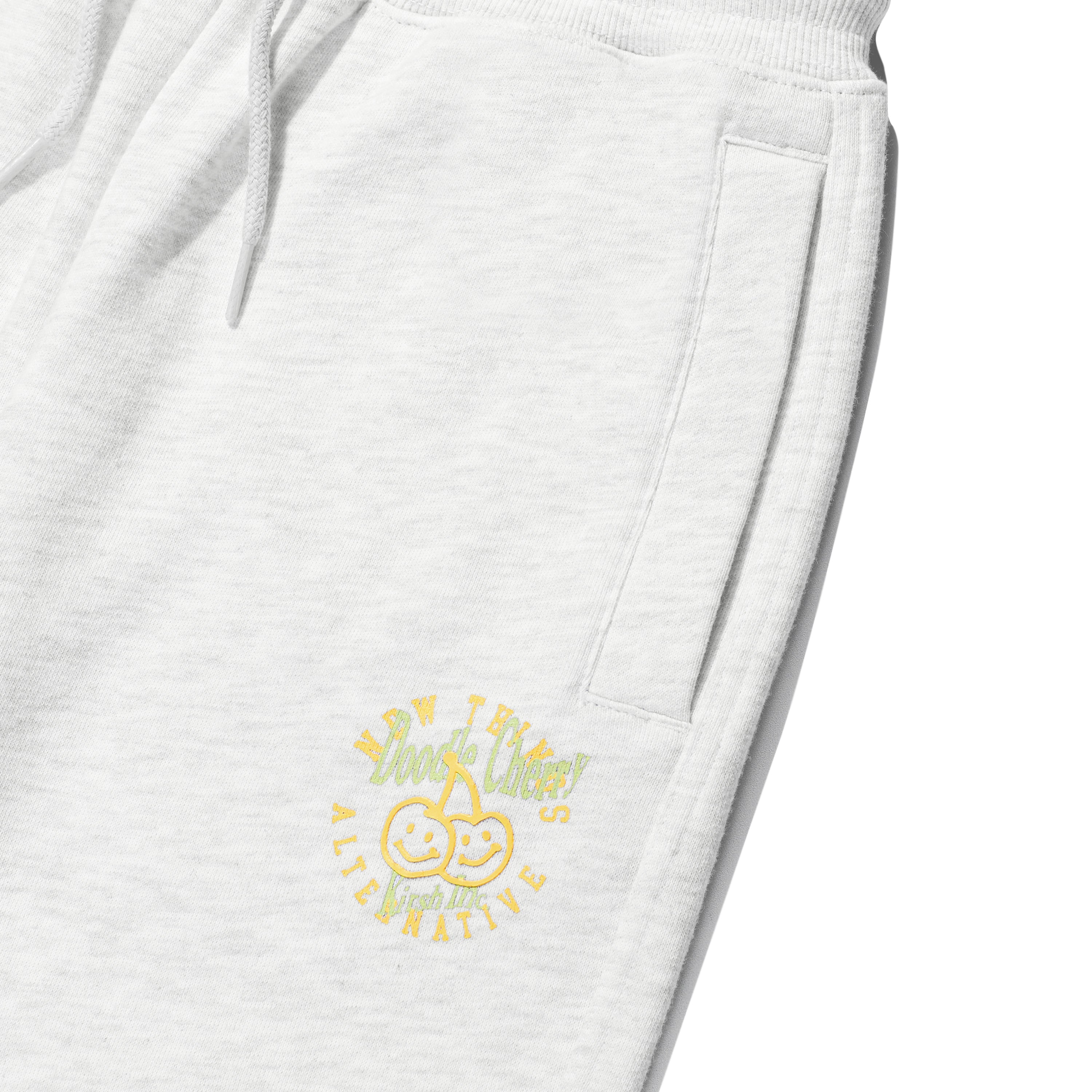 ドゥードゥルチェリーサークルロゴ ジョガーパンツ【メランジグレー】