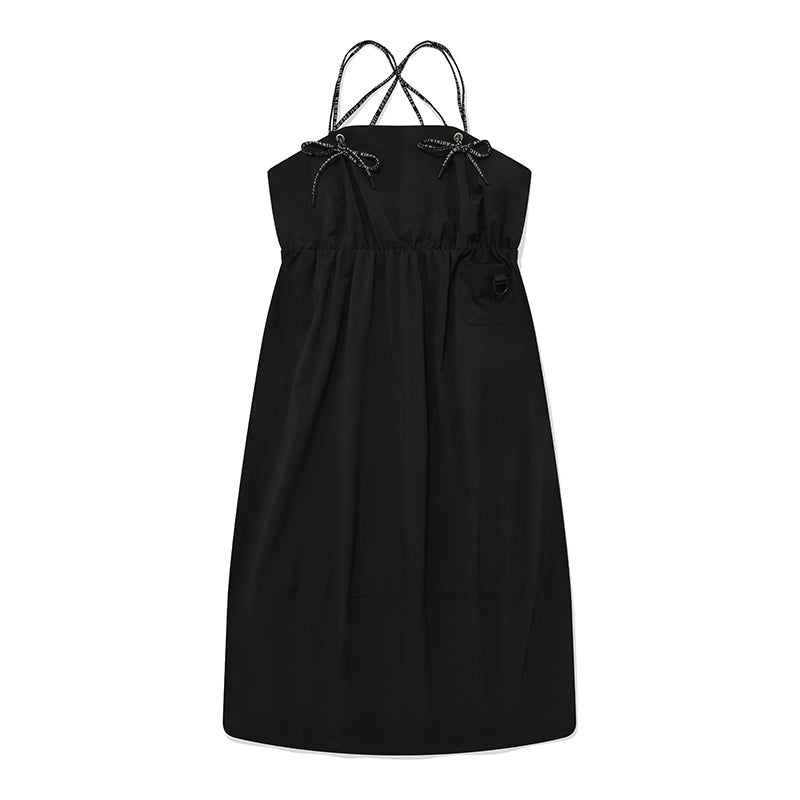 アウトドアバルーンウーブンドレス【ブラック】