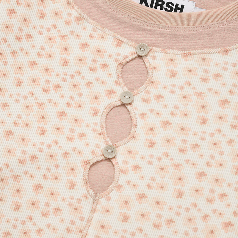 ボヘミアンレイヤードスリムロングスリーブ【サーモン】