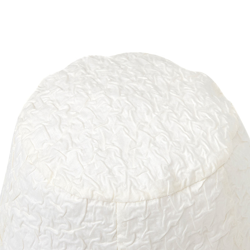 キルシーチェリーリバーシブルリンクルバケットハット【ホワイト】