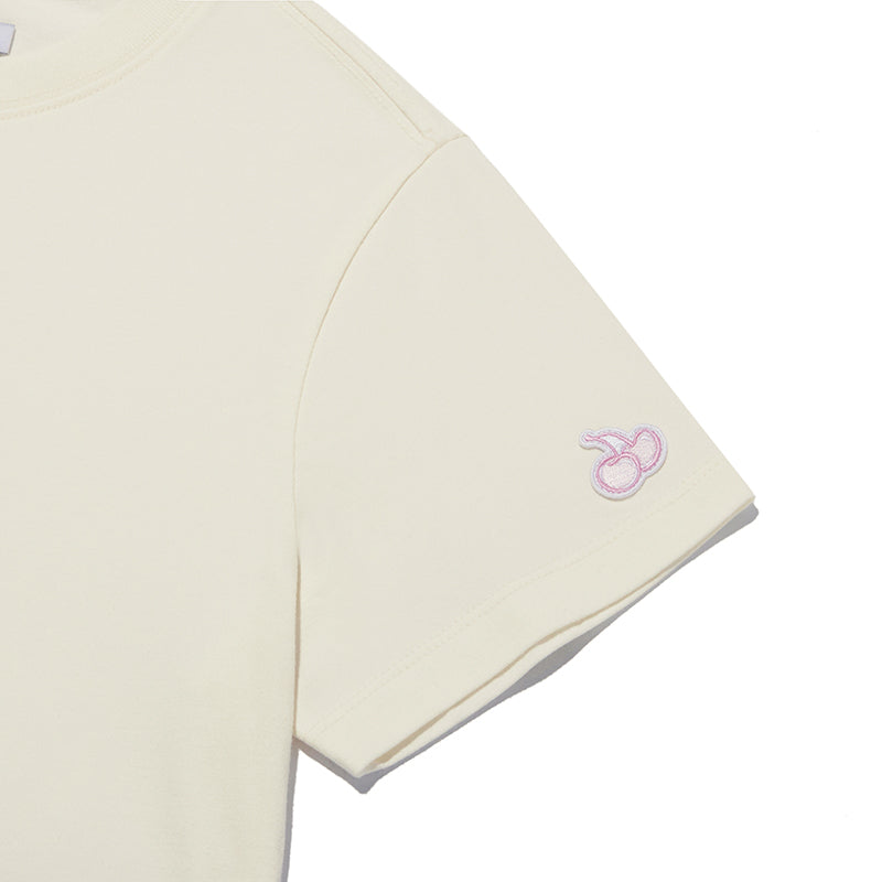 チェリーアーチロゴクロップTシャツ【アイボリー】