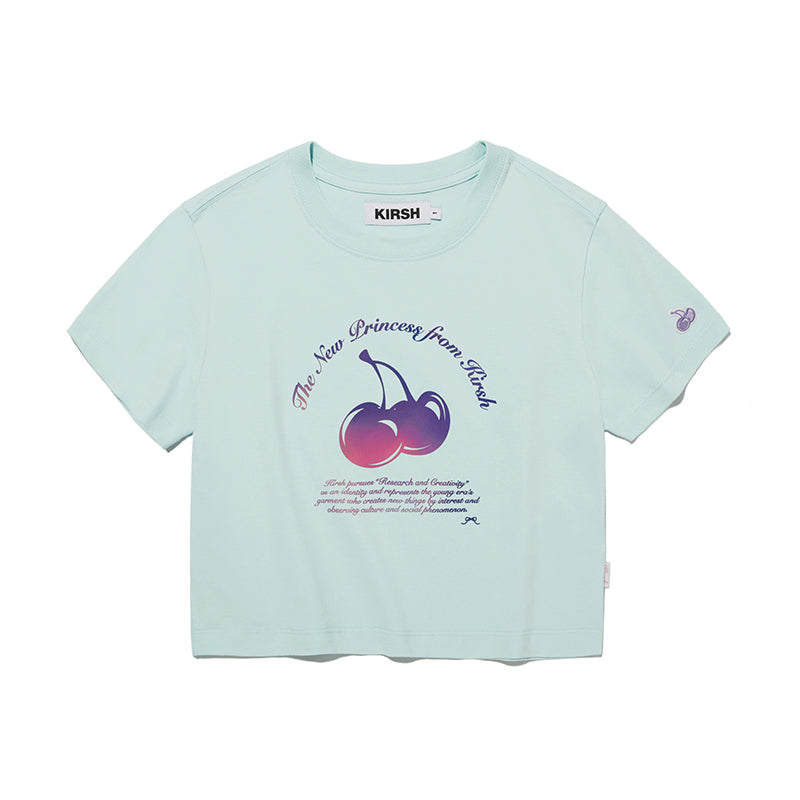 チェリーアーチロゴクロップTシャツ【ミント】