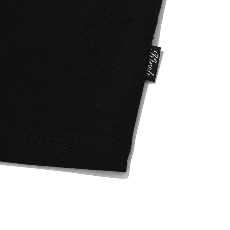 チェリーレーステープスリムTシャツ【ブラック】