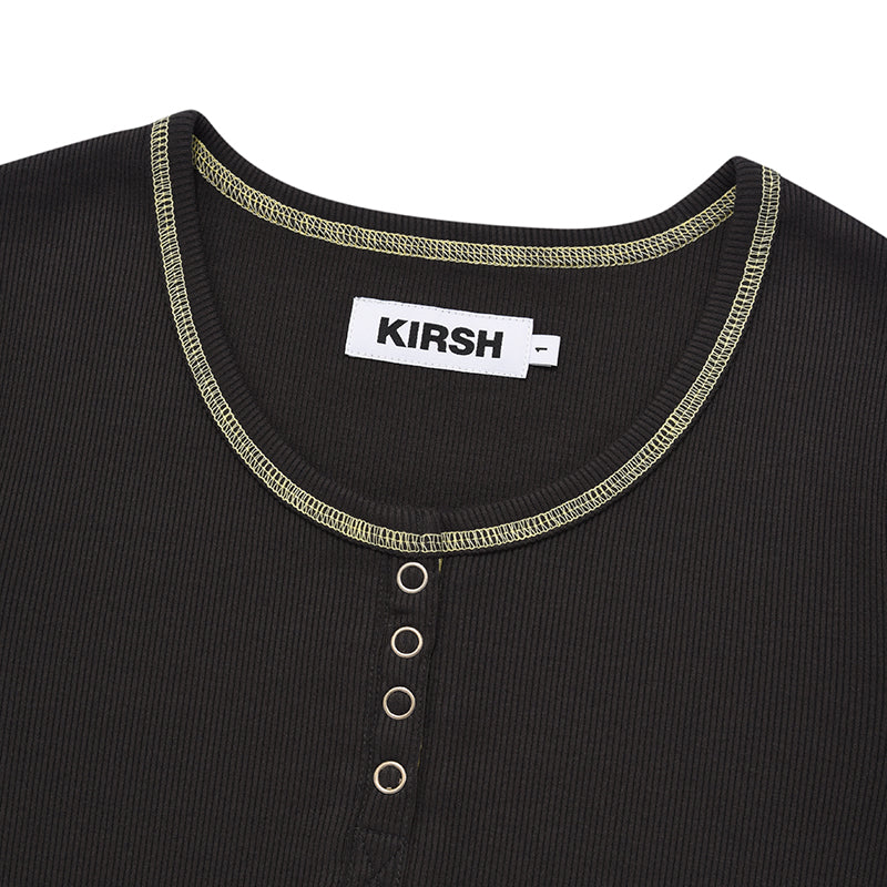 チェリーキャップスリーブTシャツ【チャコール】
