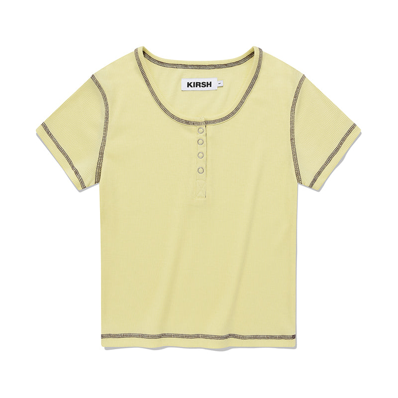 チェリーキャップスリーブTシャツ【イエロー】