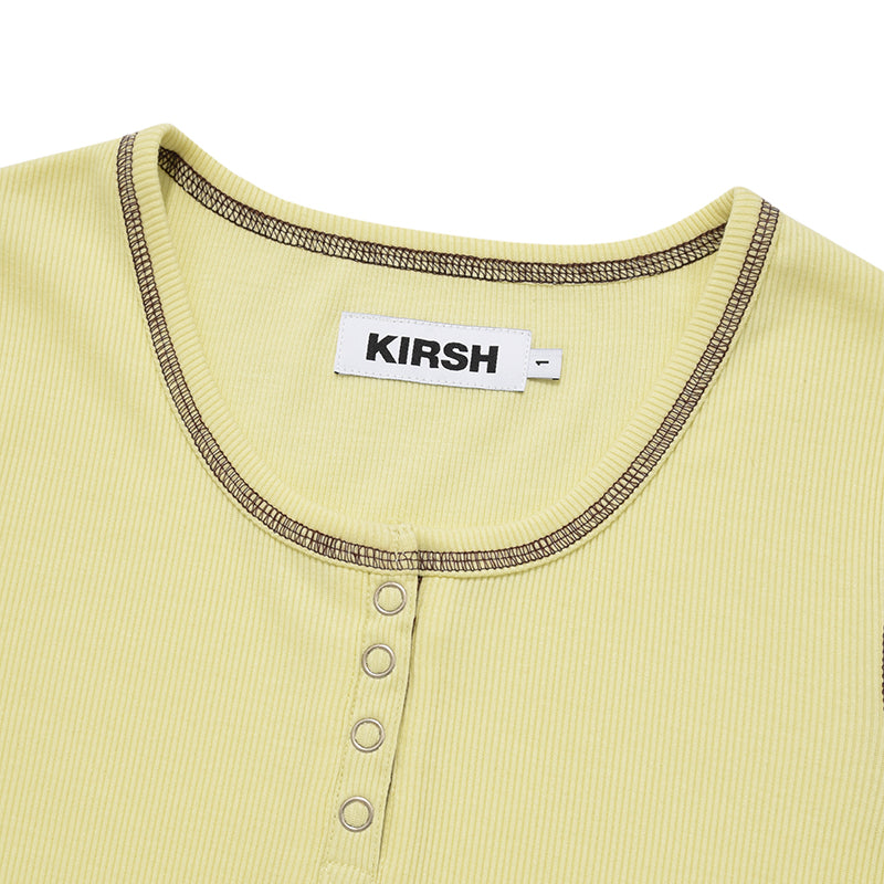 チェリーキャップスリーブTシャツ【イエロー】