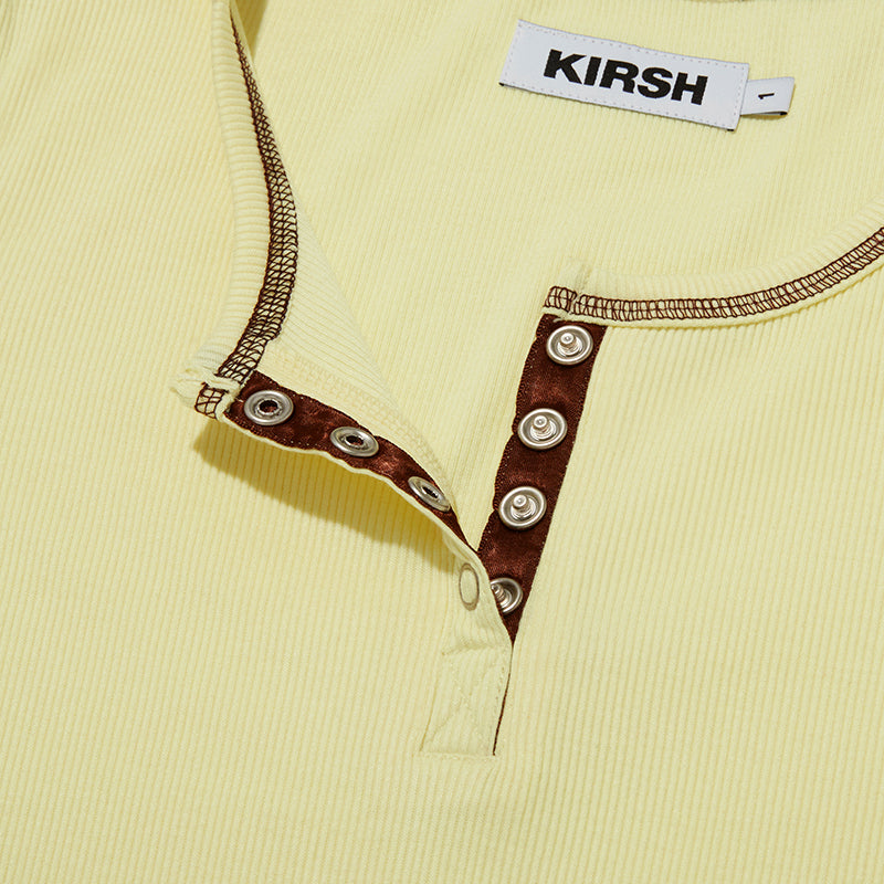 チェリーキャップスリーブTシャツ【イエロー】