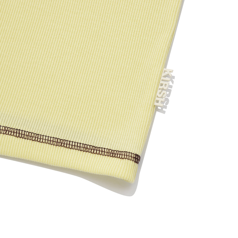 チェリーキャップスリーブTシャツ【イエロー】