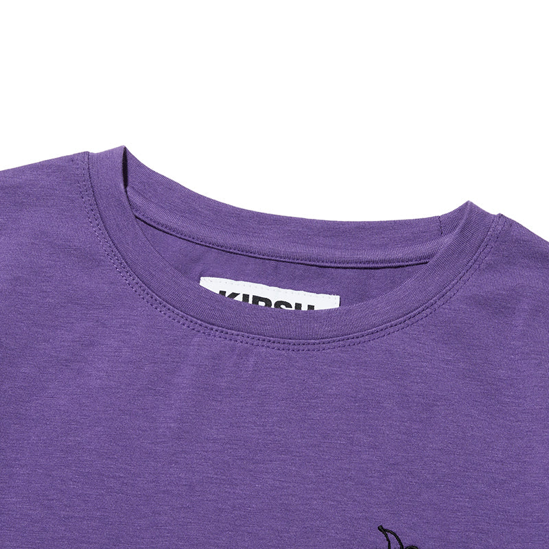 スモールチェリーラウンドフィットTシャツ【パープル】