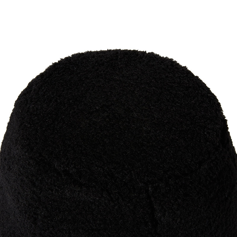 チェリーリバーシブルファーバケットハット【ブラック】