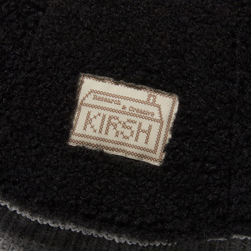 チェリーリバーシブルファーバケットハット【ブラック】