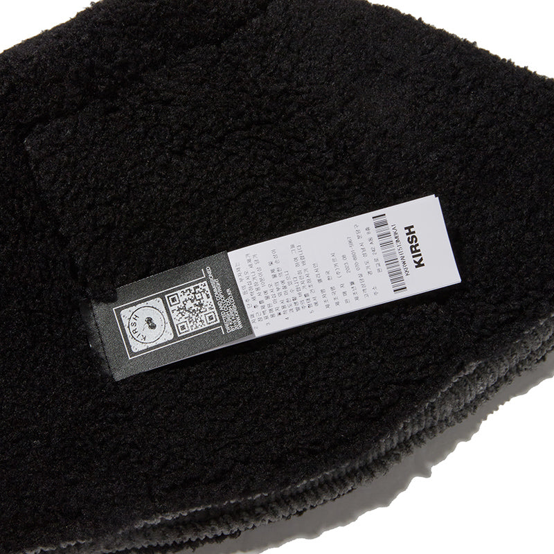 チェリーリバーシブルファーバケットハット【ブラック】