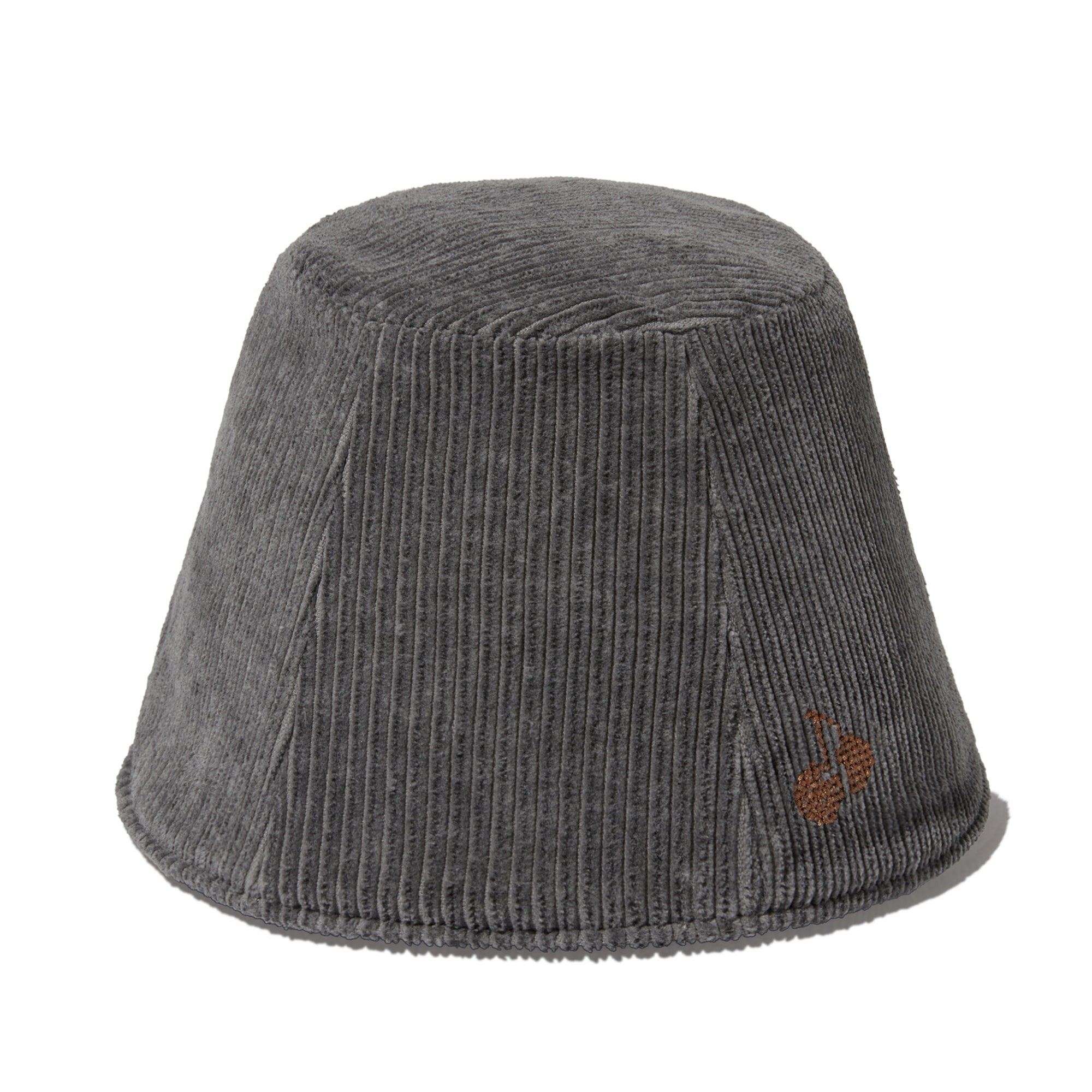 チェリーリバーシブルファーバケットハット【ブラック】