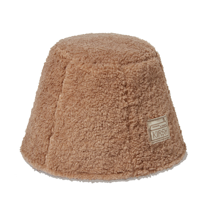 チェリーリバーシブルファーバケットハット【アイボリー】