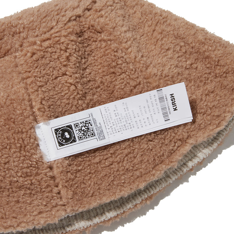 チェリーリバーシブルファーバケットハット【アイボリー】