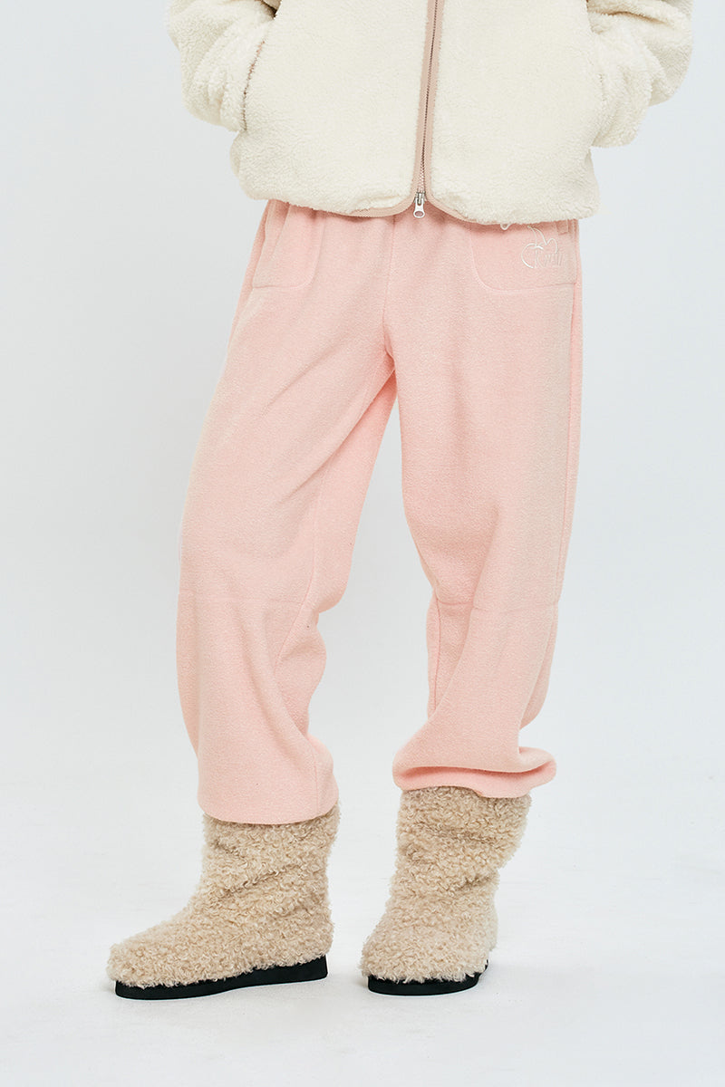 チェリーテリージョガーパンツ【サーモン】