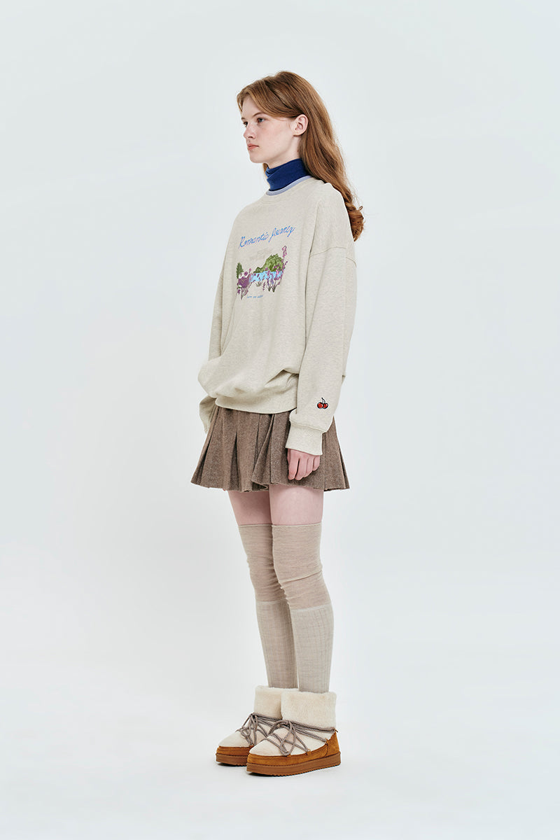 ボヘミアングラフィックスウェット【オートミール】