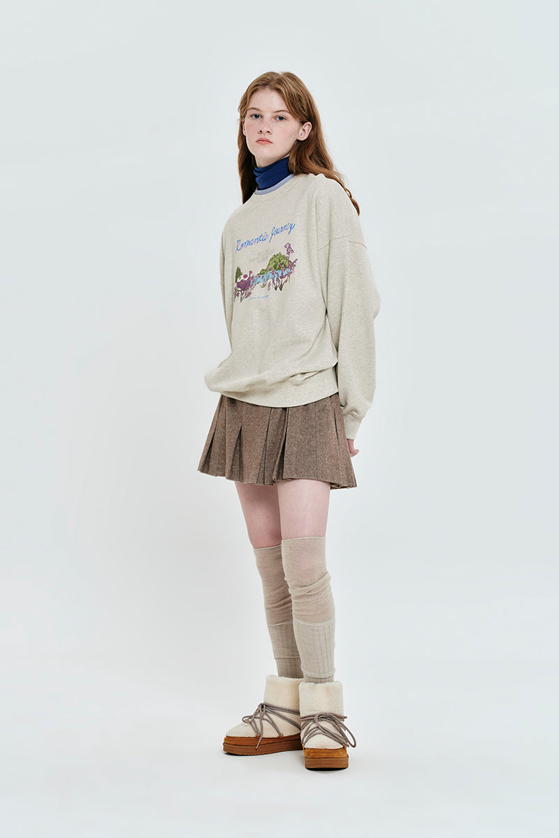 ボヘミアングラフィックスウェット【オートミール】