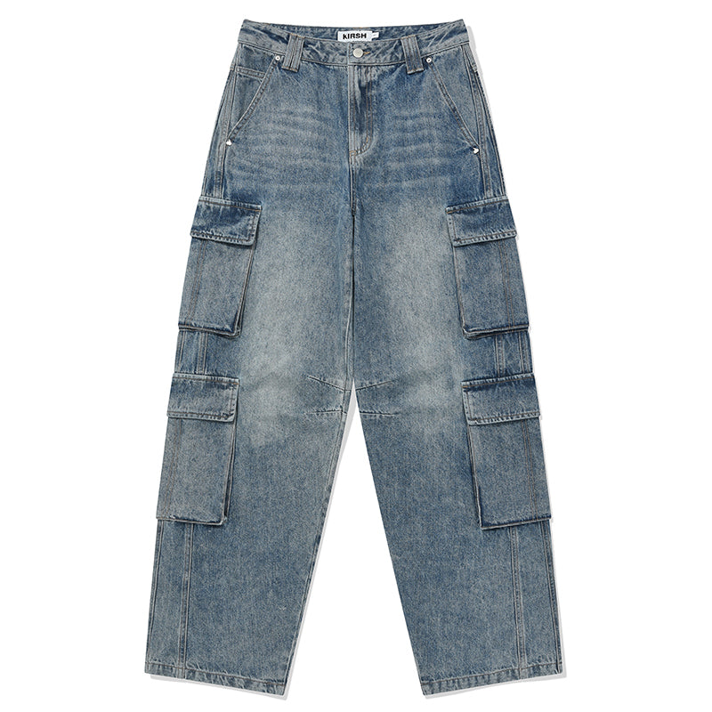 ヴィンテージワイドフィットデニムパンツ【ブルー】