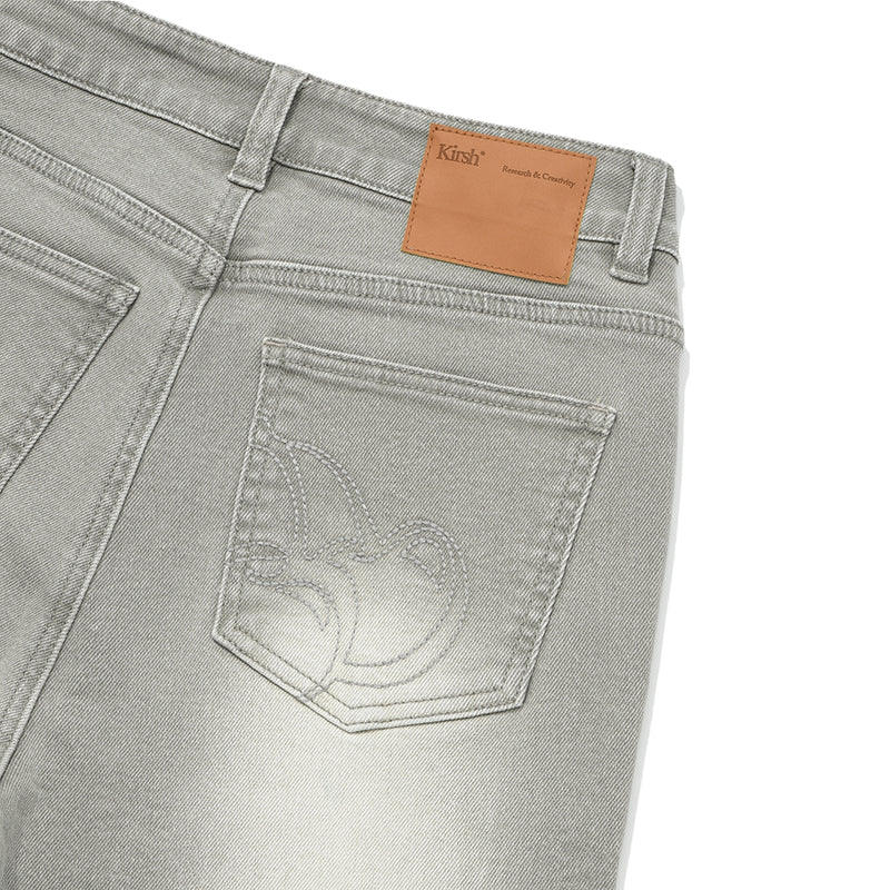 チェリースパンスリムフィットデニムパンツ【カーキ】