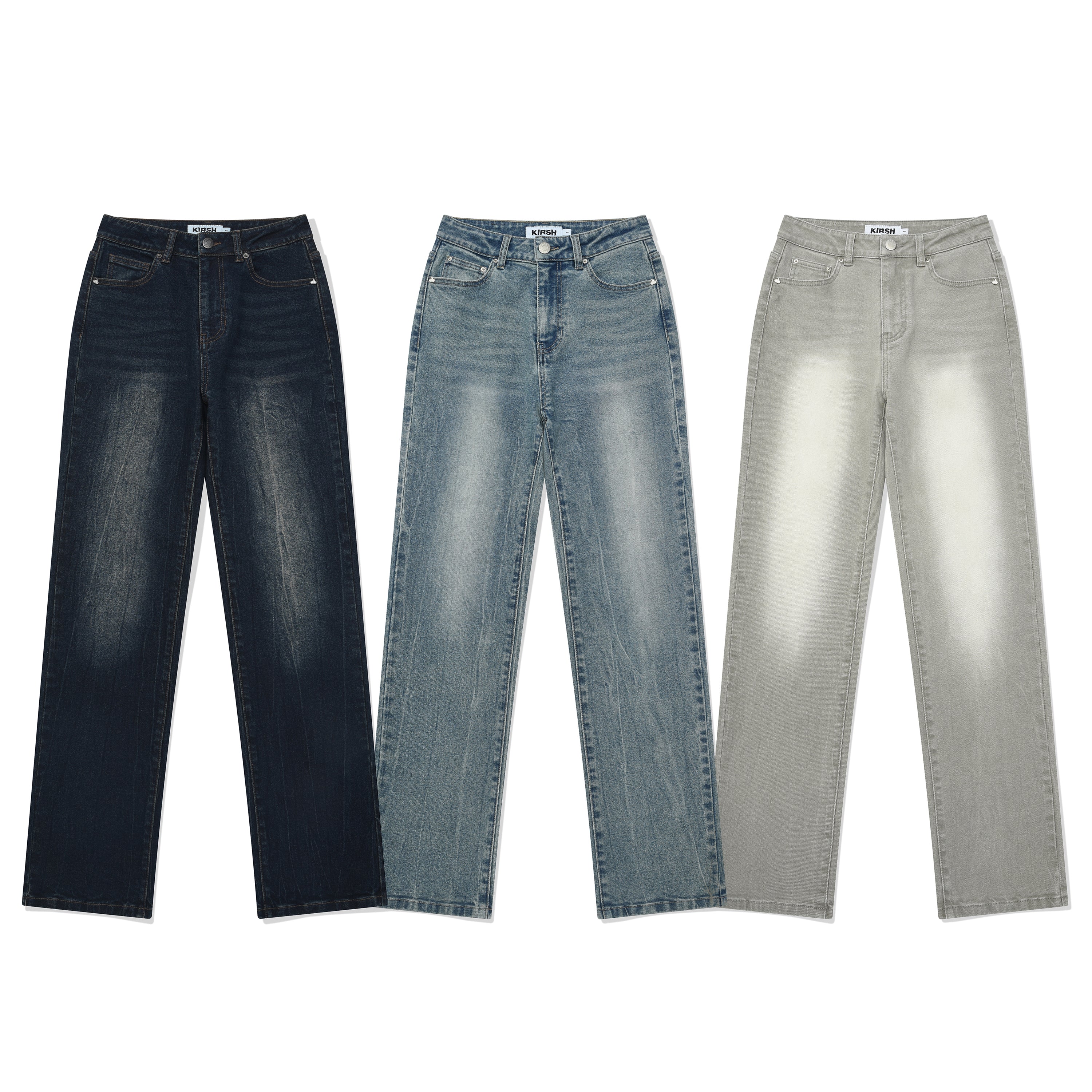 チェリースパンスリムフィットデニムパンツ【カーキ】