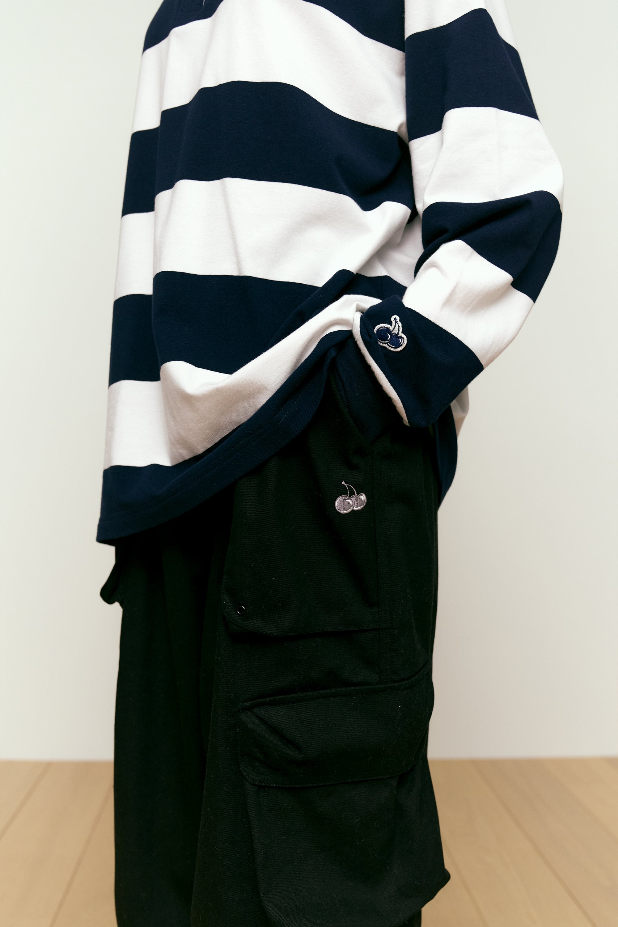 コットンカーゴパンツ【ブラック】