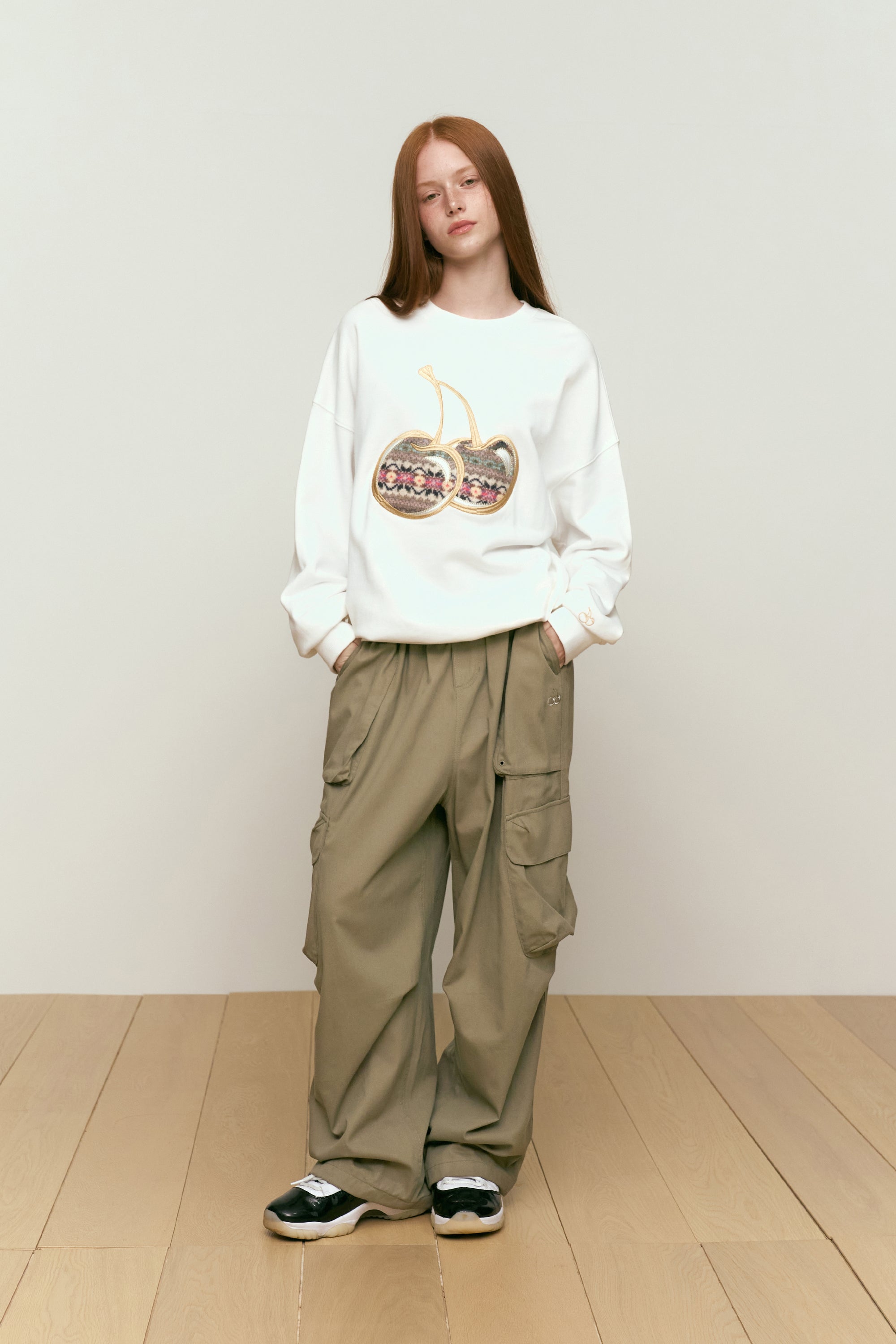 コットンカーゴパンツ【ブラック】