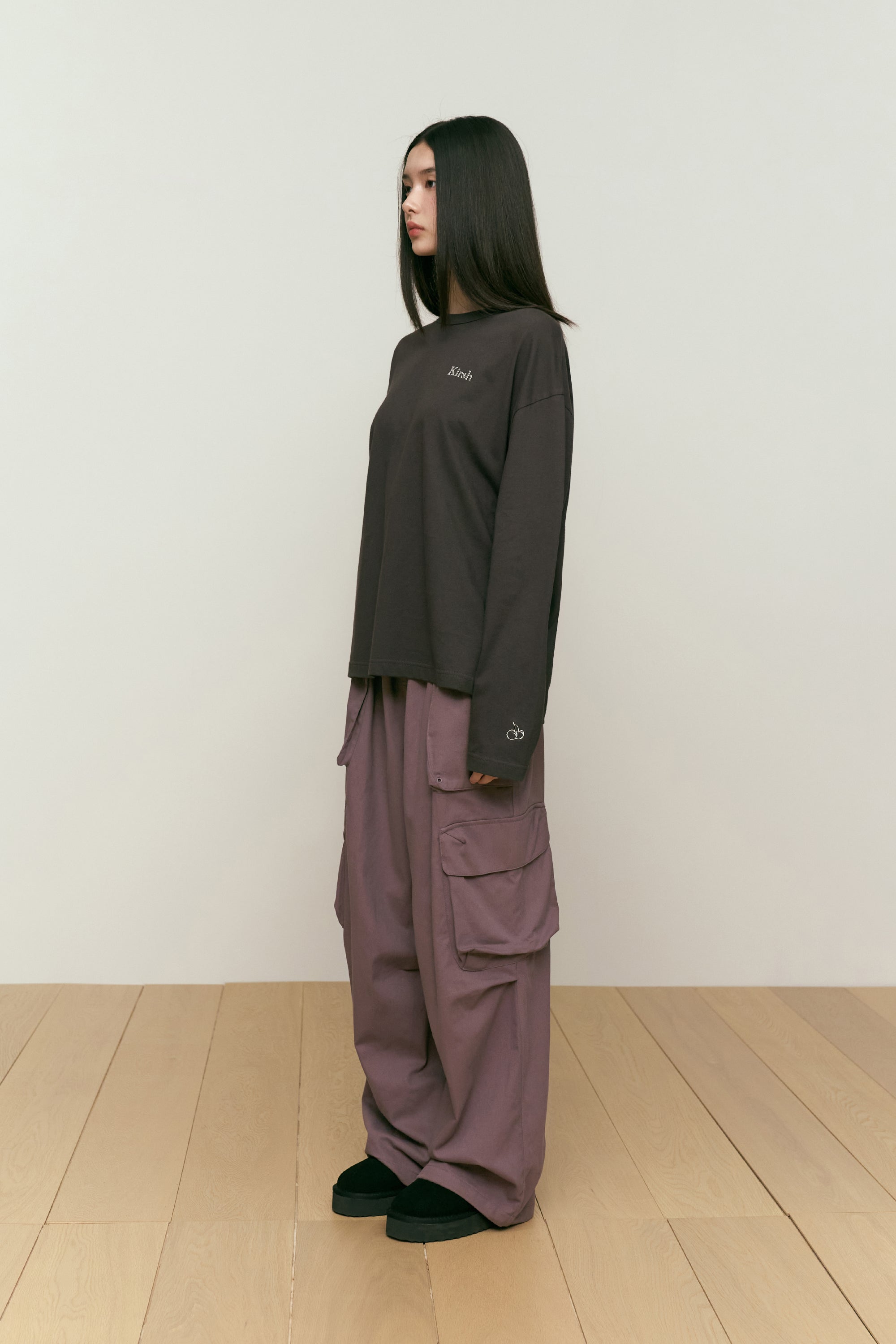 コットンカーゴパンツ【ブラック】