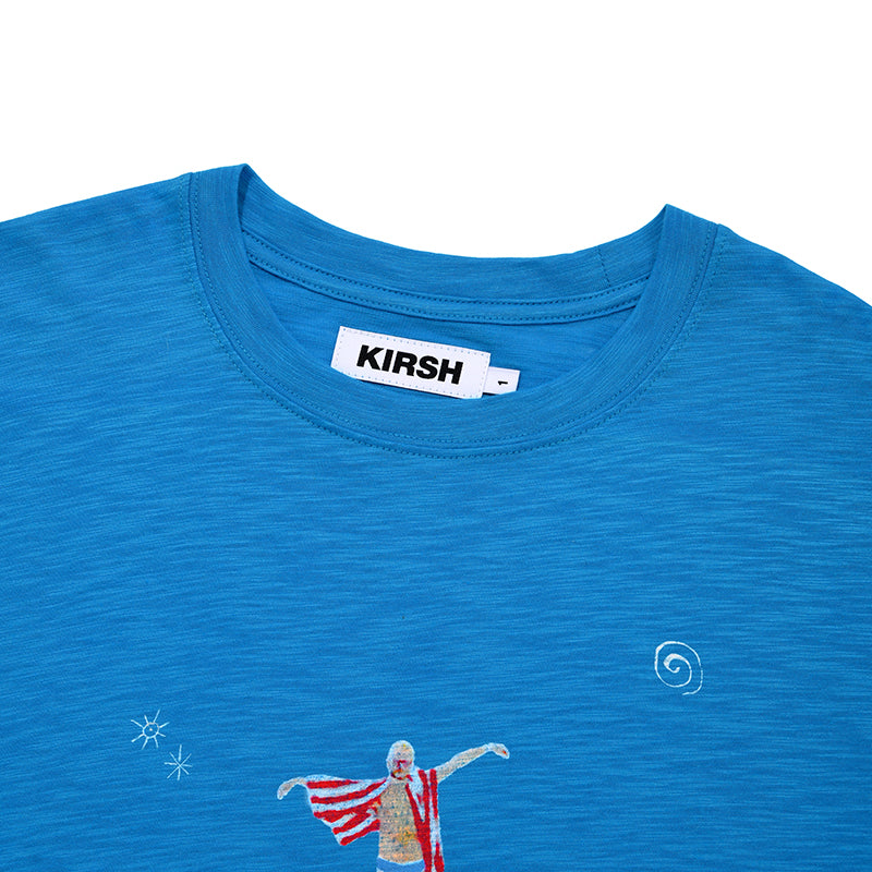 フィッシングピープルグラフィックルーズフィットTシャツ【ホワイト】