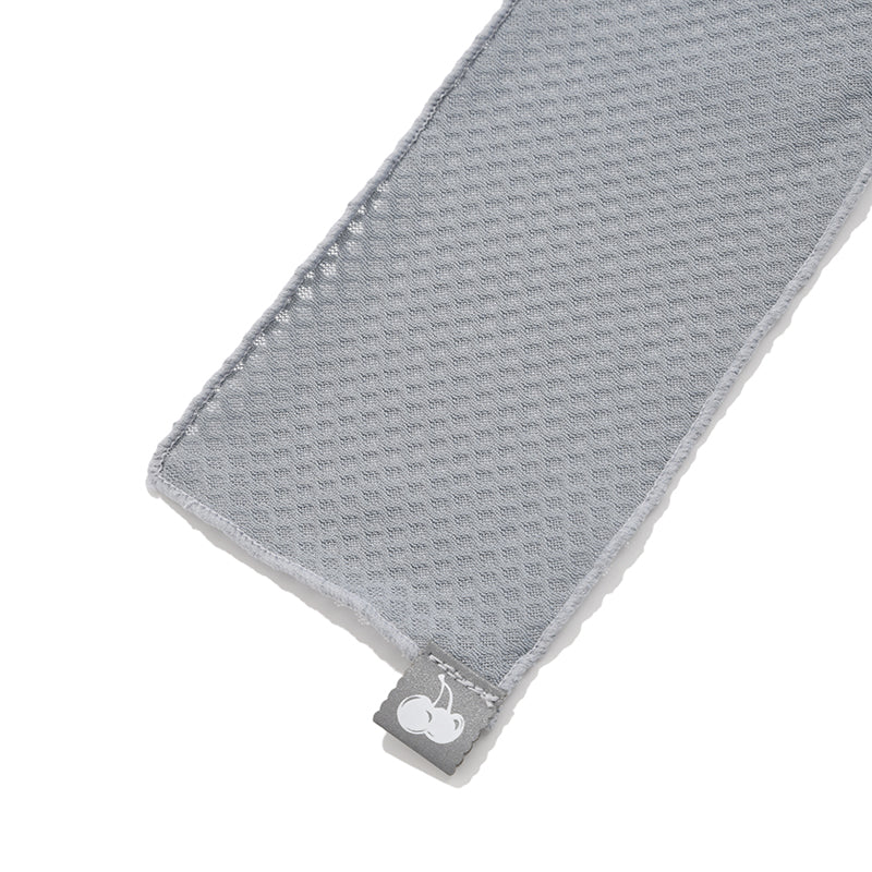 カラーミックスメッシュマフラー【ライトグレー】