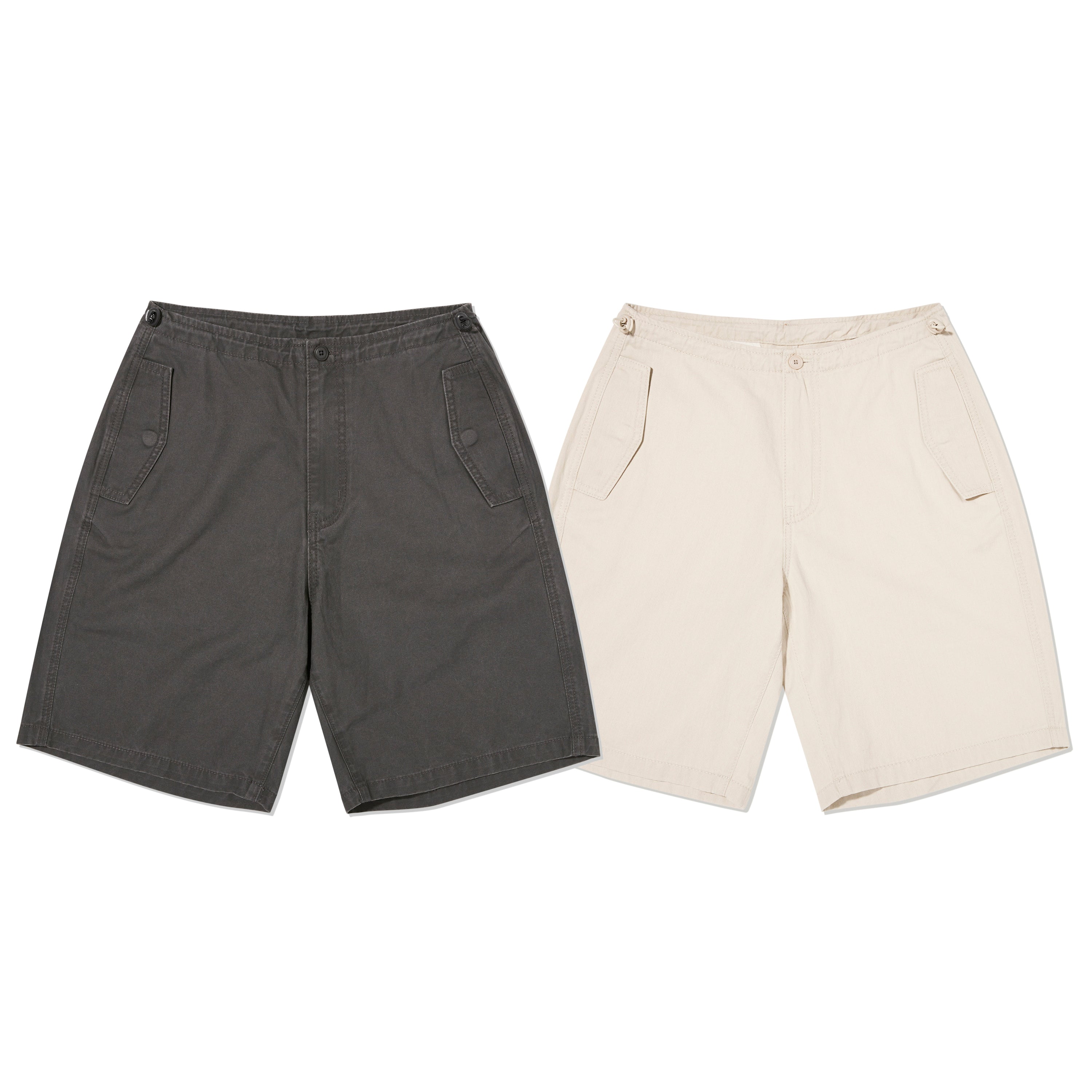 ユースホテルピグメントポイントハーフパンツ【チャコール】