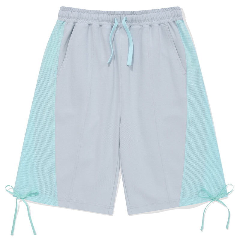 カラーミックスリボンハーフパンツ【スカイ】